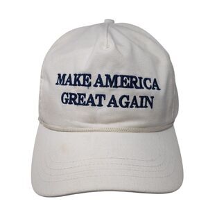 Make America Great Again Snapnback Hat White One Size Adjustable Rope Cali-Fame